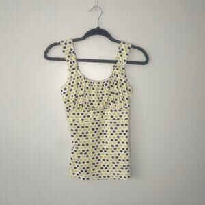 Ann Taylor Wide Strap Polka Dot Tank Size X-Small‎